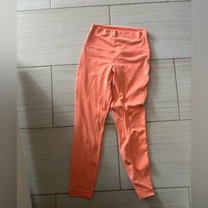 Lululemon Athletica Sunny High Rise Coral Leggings